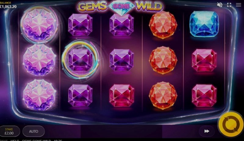 Play Gems Gone Wild by Red Tiger at 1Win Casino