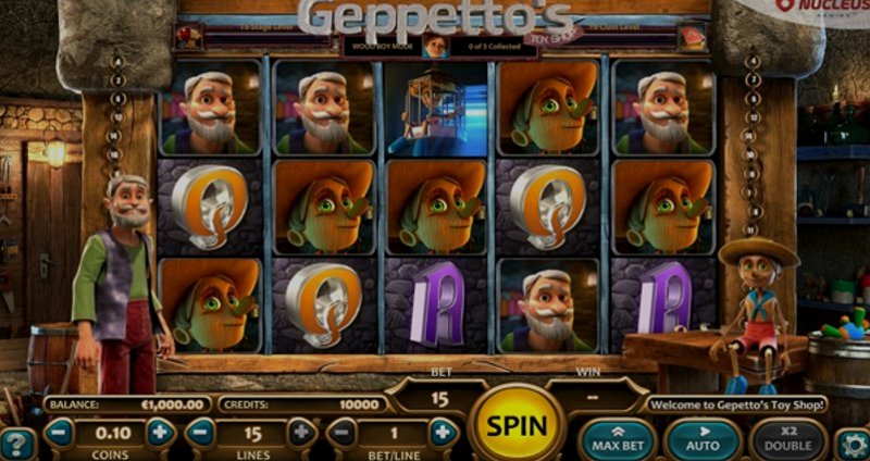 Play Geppettos Toy Shop by Nucleus Gaming at 1Win Casino