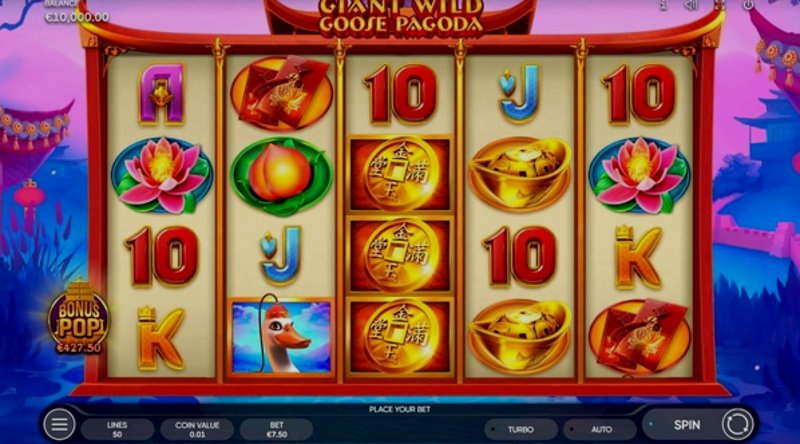 Play Giant Wild Goose Pagoda by Endorphina at 1Win Casino