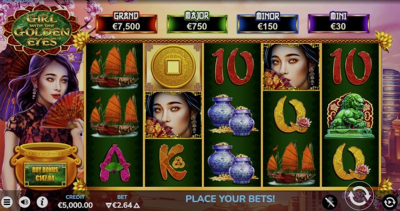 Play Girl with the Golden Eyes by Bluehorn at 1Win Casino