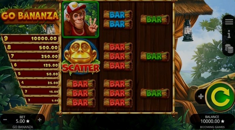 Play Go Bananza by Booming at 1Win Casino