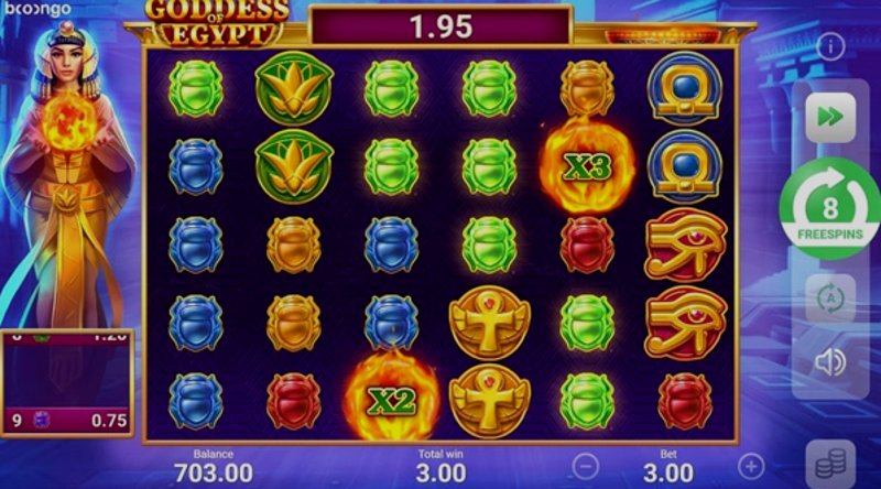 Play Goddess Of Egypt by Booongo at 1Win Casino