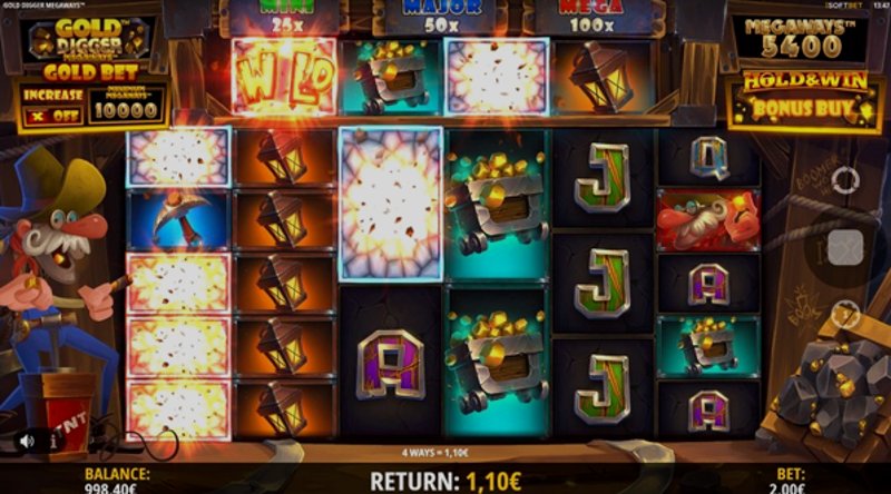 Play Gold Digger Megaways by Isoftbet at 1Win Casino