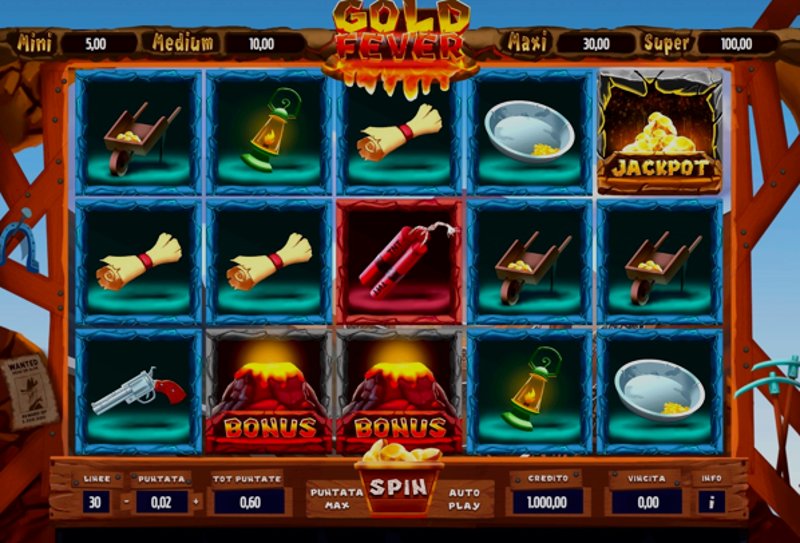 Play Gold Fever by Novomatic at 1Win Casino