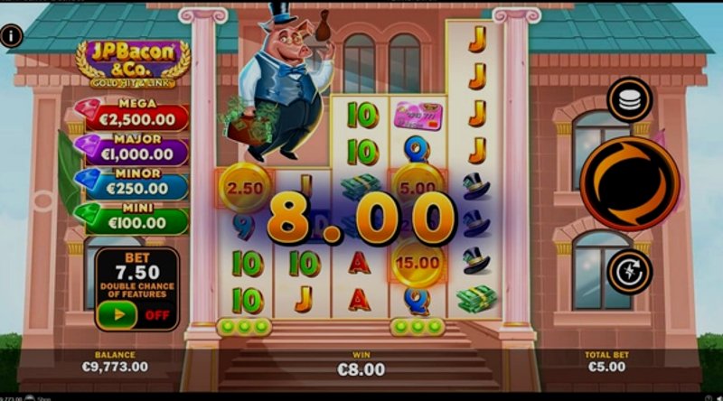 Play Gold Hit & Link: JP Bacon & Co by Playtech at 1Win Casino