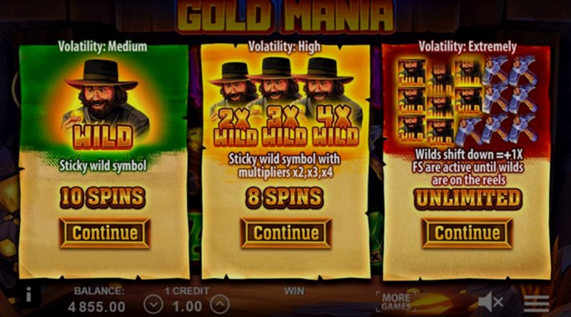 Play Gold Mania by Gamzix at 1Win Casino