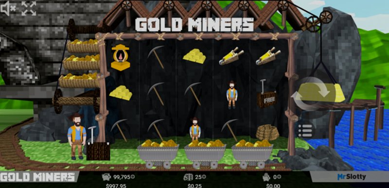 Play Gold Miners by Mrslotty at 1Win Casino