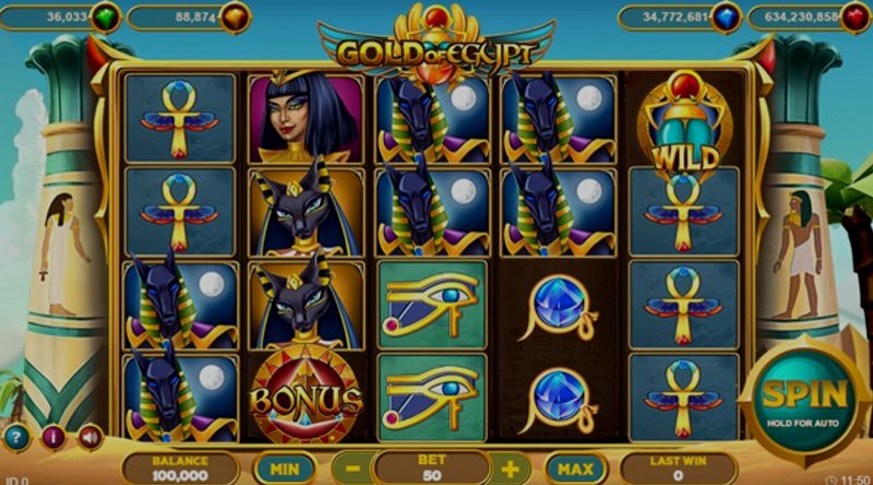 Play Gold of Egypt by Simpleplay at 1Win Casino