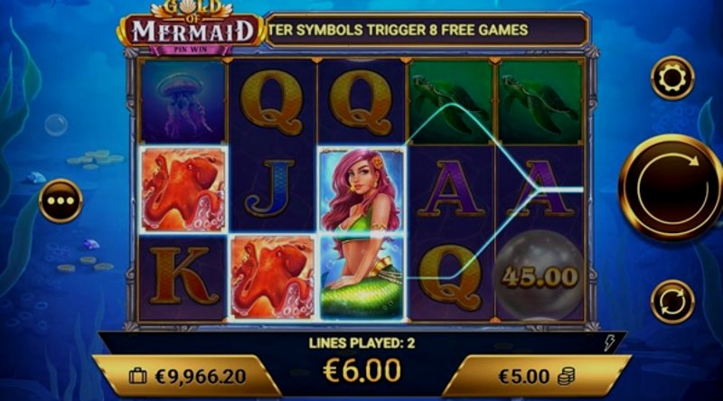 Play Gold of Mermaid by Amigogaming at 1Win Casino