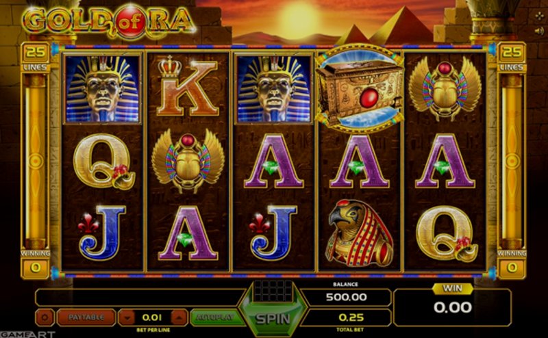 Play Gold Of Ra by Gameart at 1Win Casino