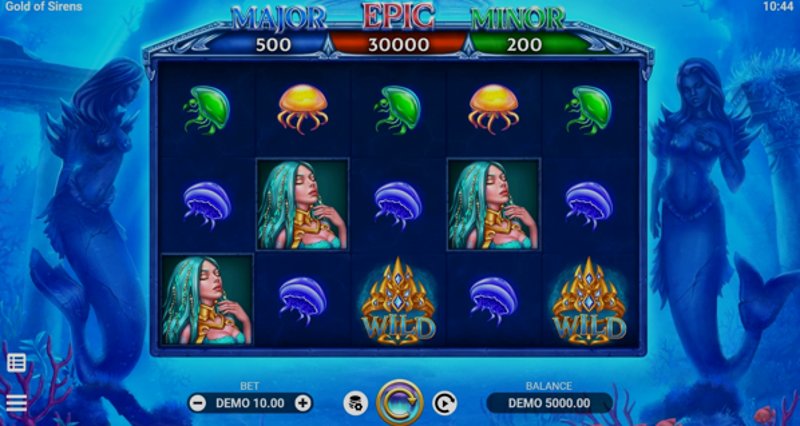 Play Gold Of Sirens by Evoplay at 1Win Casino