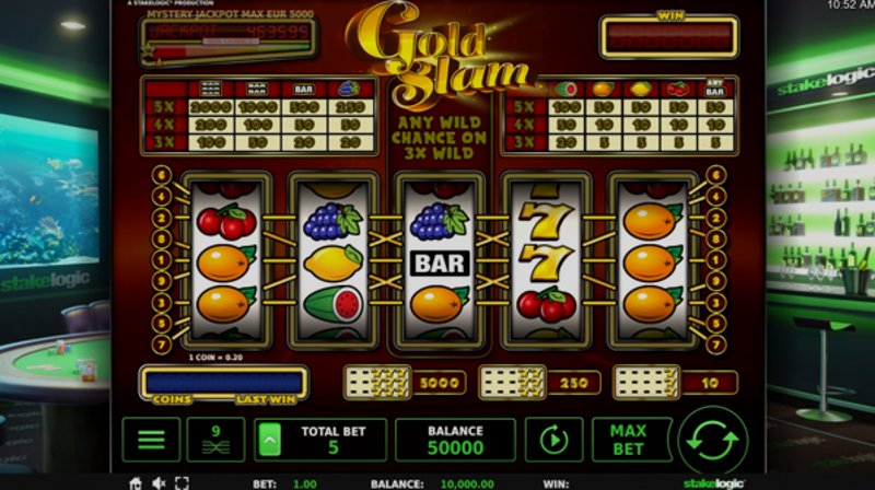 Play Gold Slam by Stakelogic at 1Win Casino