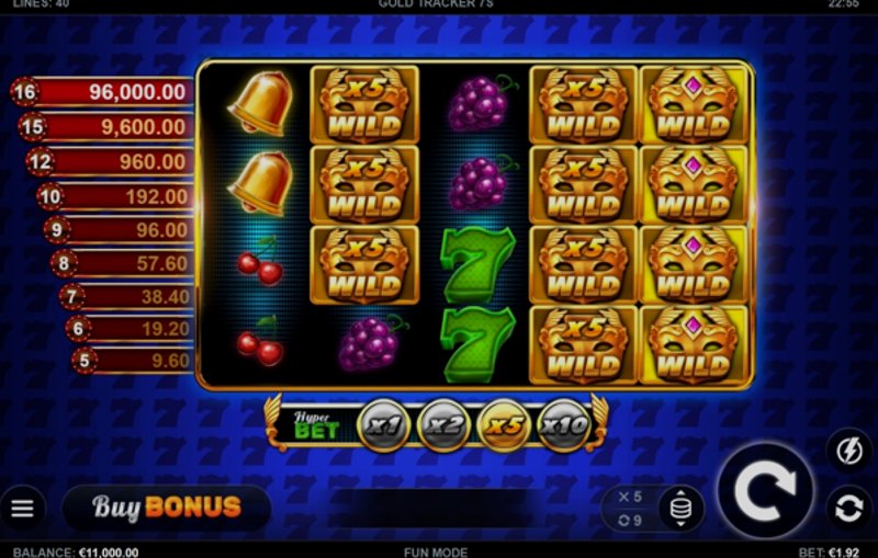 Play Gold Tracker 7s by Kalamba at 1Win Casino