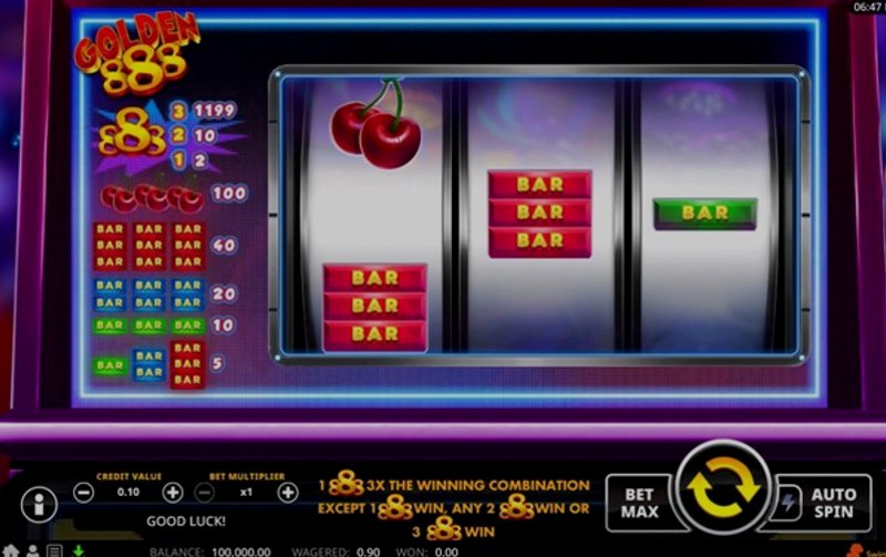 Play Golden 888 by Swintt at 1Win Casino