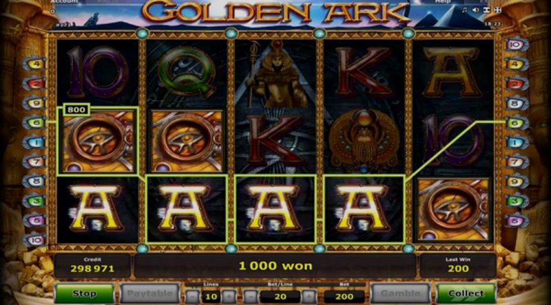 Play Golden Ark by Novomatic at 1Win Casino