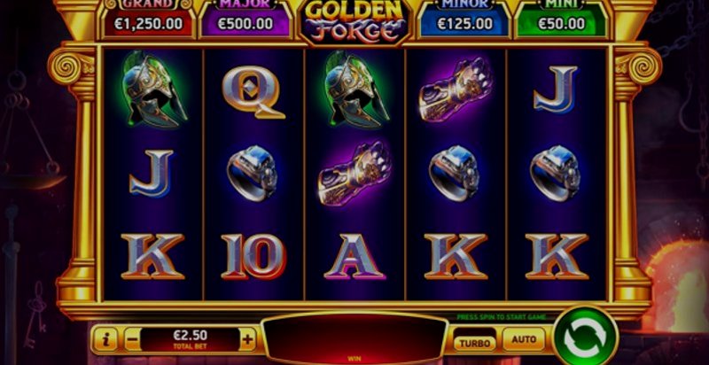 Play Golden Forge by Rubyplay at 1Win Casino