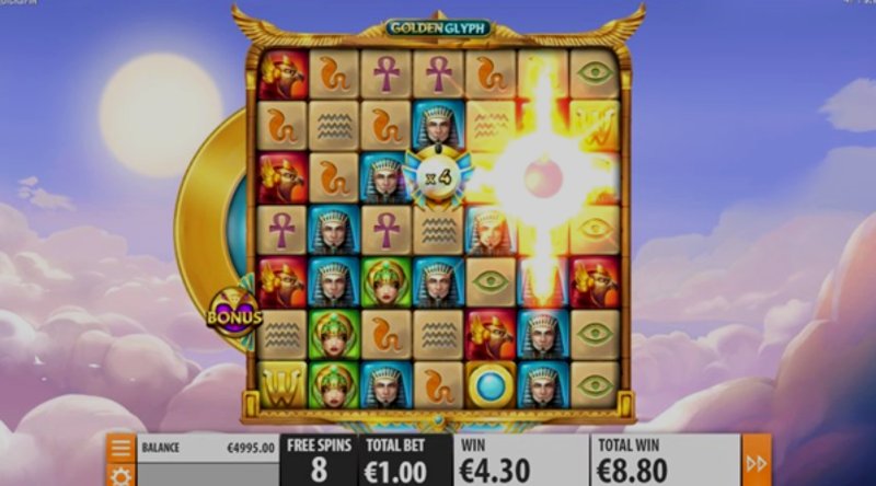 Play Golden Glyph by Quickspin at 1Win Casino