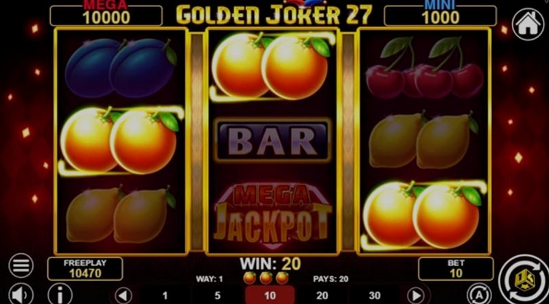 Play Golden Joker 27 by 1spin4win at 1Win Casino