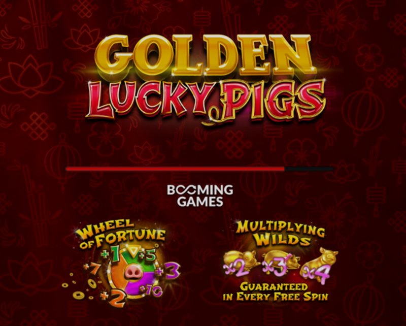 Play Golden Lucky Pigs by Booming at 1Win Casino