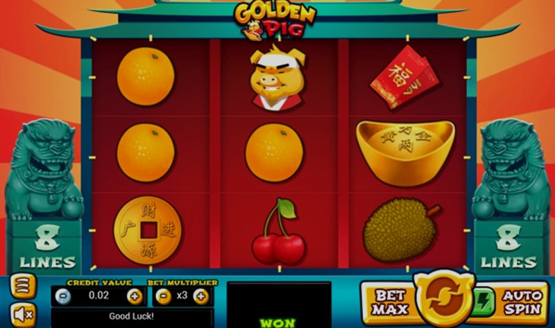 Play Golden Pig by Worldmatch at 1Win Casino