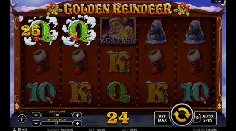 Play Golden Reindeer by Swintt at 1Win Casino