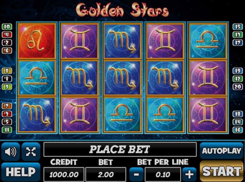 Play Golden Stars by Play Pearls at 1Win Casino