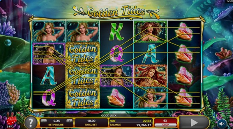 Play Golden Tides by Games Global at 1Win Casino