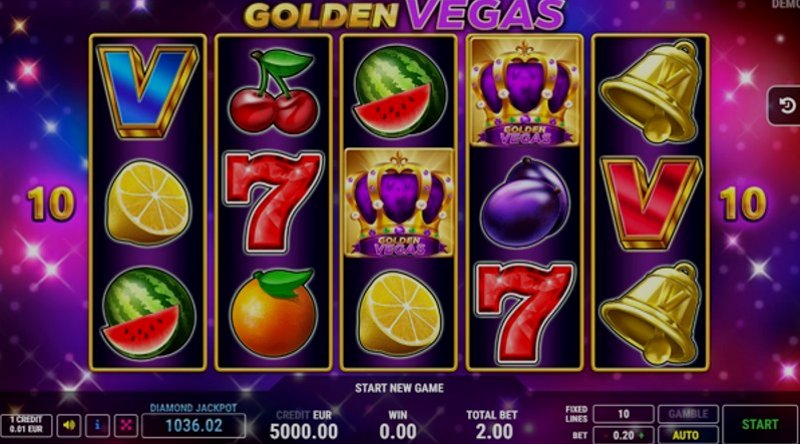 Play Golden Vegas by 7mojos Slots at 1Win Casino