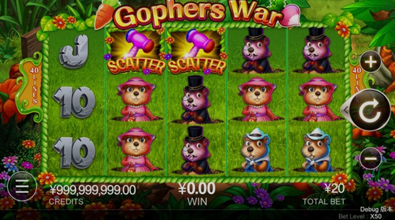 Play Gophers War by Cq9 at 1Win Casino