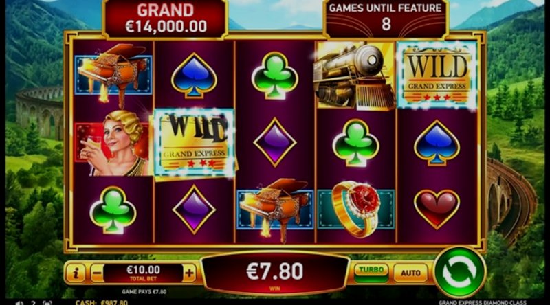 Play Grand Express Diamond Class by Rubyplay at 1Win Casino