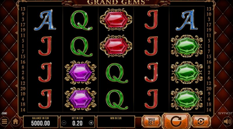 Play Grand Gems by Synot at 1Win Casino