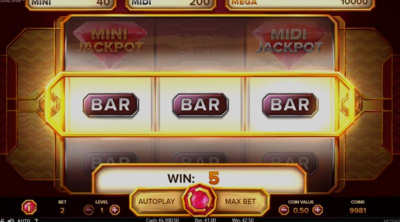 Play Grand Spinn by Netent at 1Win Casino