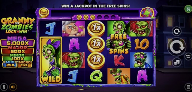 Play Granny Vs Zombies by Microgaming at 1Win Casino