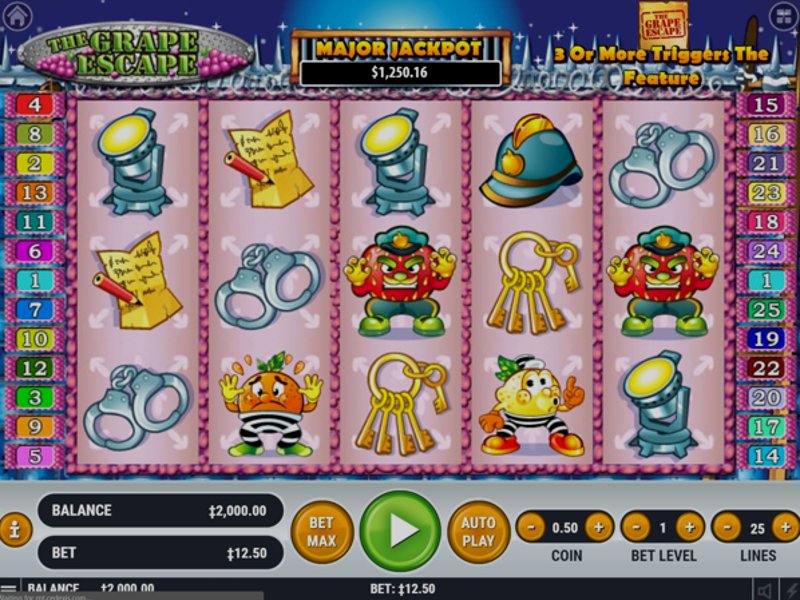 Play Grape Escape by Habanero at 1Win Casino