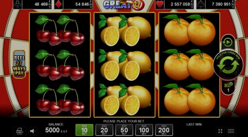 Play Great 27 by Amusnet Interactive at 1Win Casino