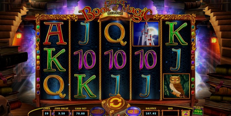 Play Great Book of Magic Deluxe by Wazdan at 1Win Casino