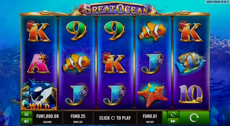 Play Great Ocean by Platipus at 1Win Casino