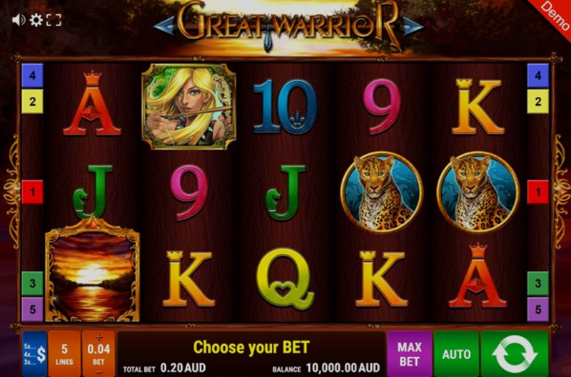 Play Great Warrior by Gamomat Premium at 1Win Casino