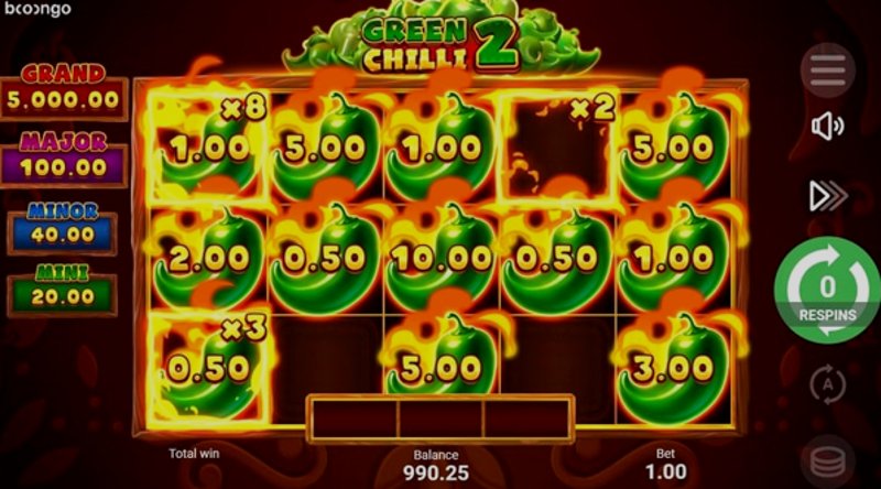 Play Green Chilli 2 by 3 Oaks Gaming at 1Win Casino