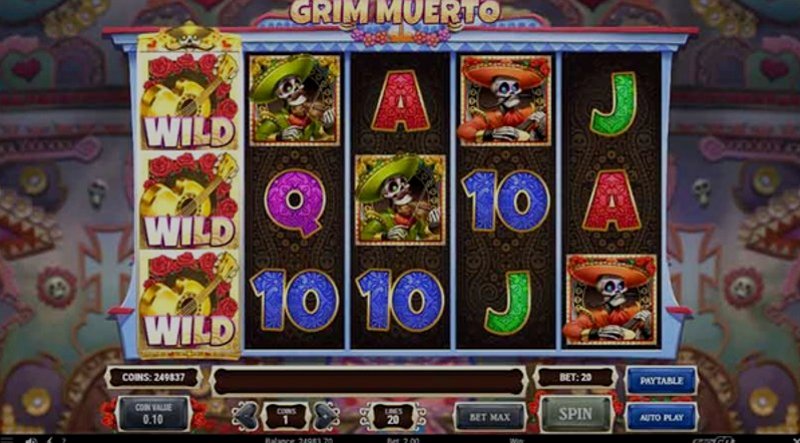 Play Grim Muerto by Playn Go at 1Win Casino