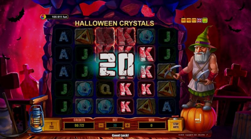 Play Halloween Crystals by Belatra at 1Win Casino