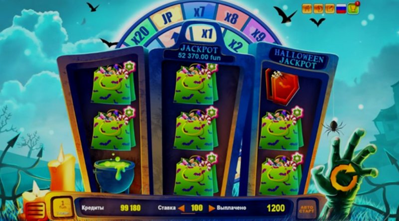 Play Halloween Jackpot by Belatra at 1Win Casino