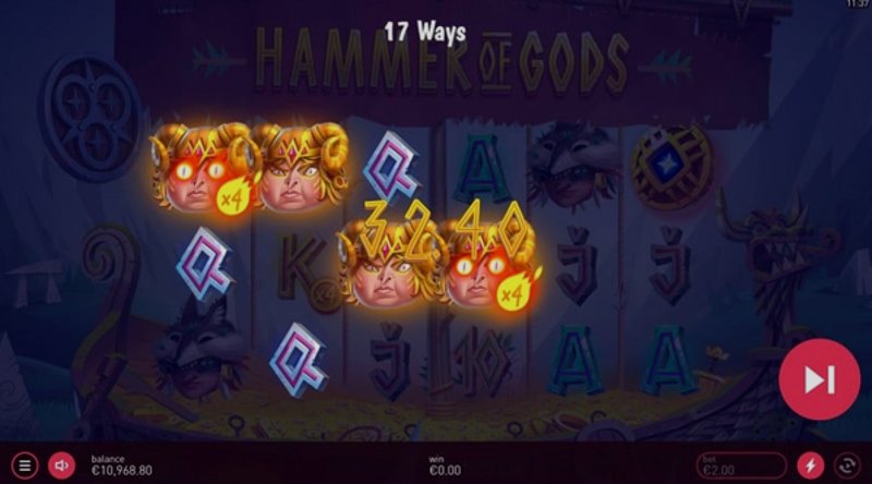 Play Hammer of Gods by Yggdrasil at 1Win Casino