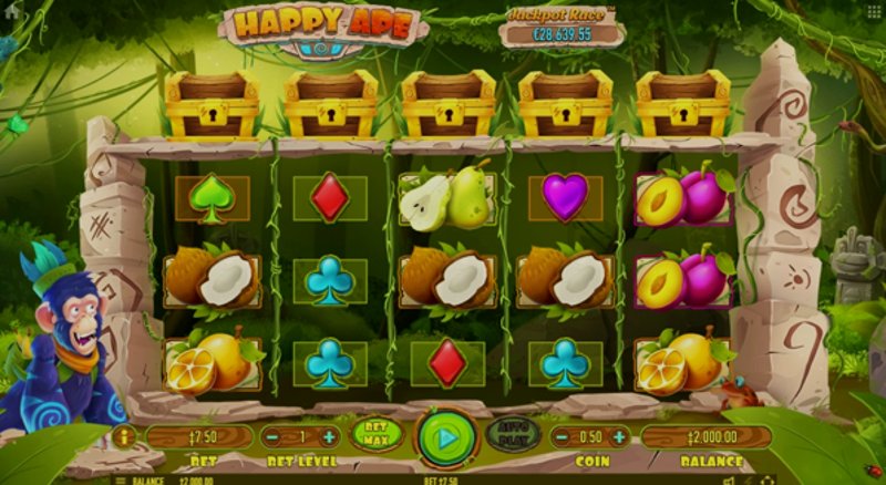 Play Happy Ape by Habanero at 1Win Casino