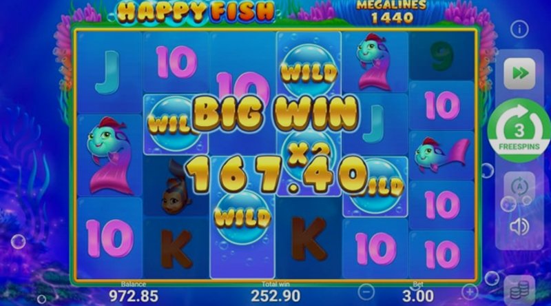 Play Happy Fish by Booongo at 1Win Casino