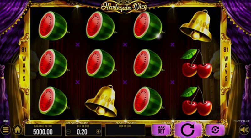 Play Harlequin Dice in Senegal at 1Win Casino