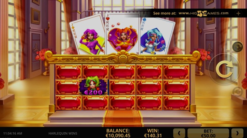 Play Harlequin Wins by High5 at 1Win Casino