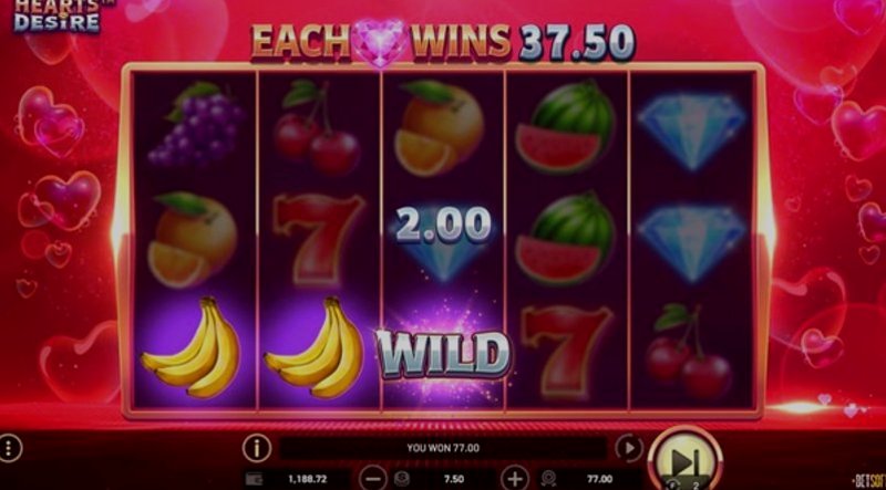 Play Hearts Desire by Betsoft at 1Win Casino