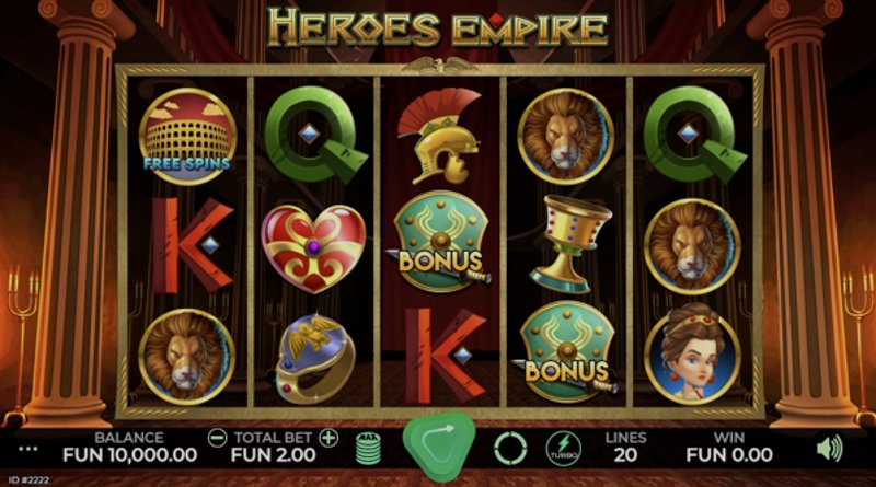 Play Heroes Empire by Caleta at 1Win Casino