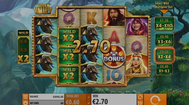 Play Hidden Valley by Quickspin at 1Win Casino